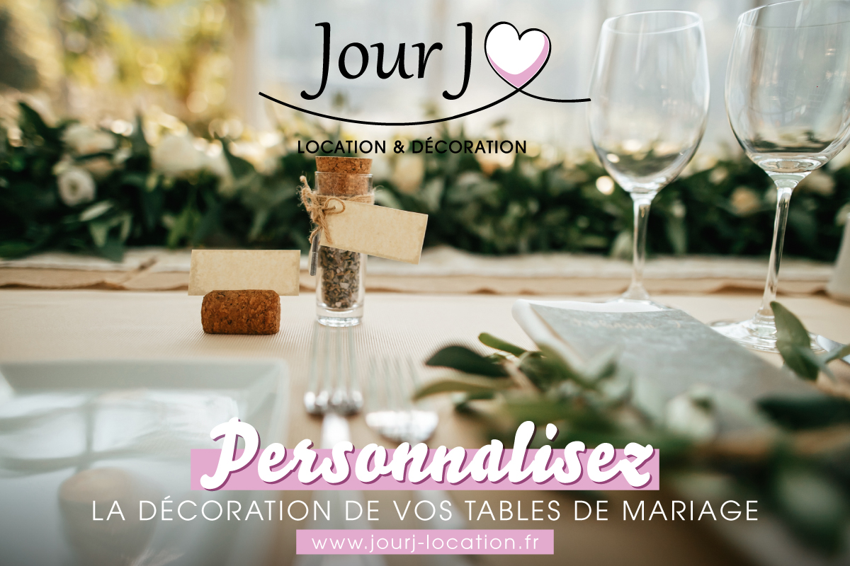 location article décoration de table mariage