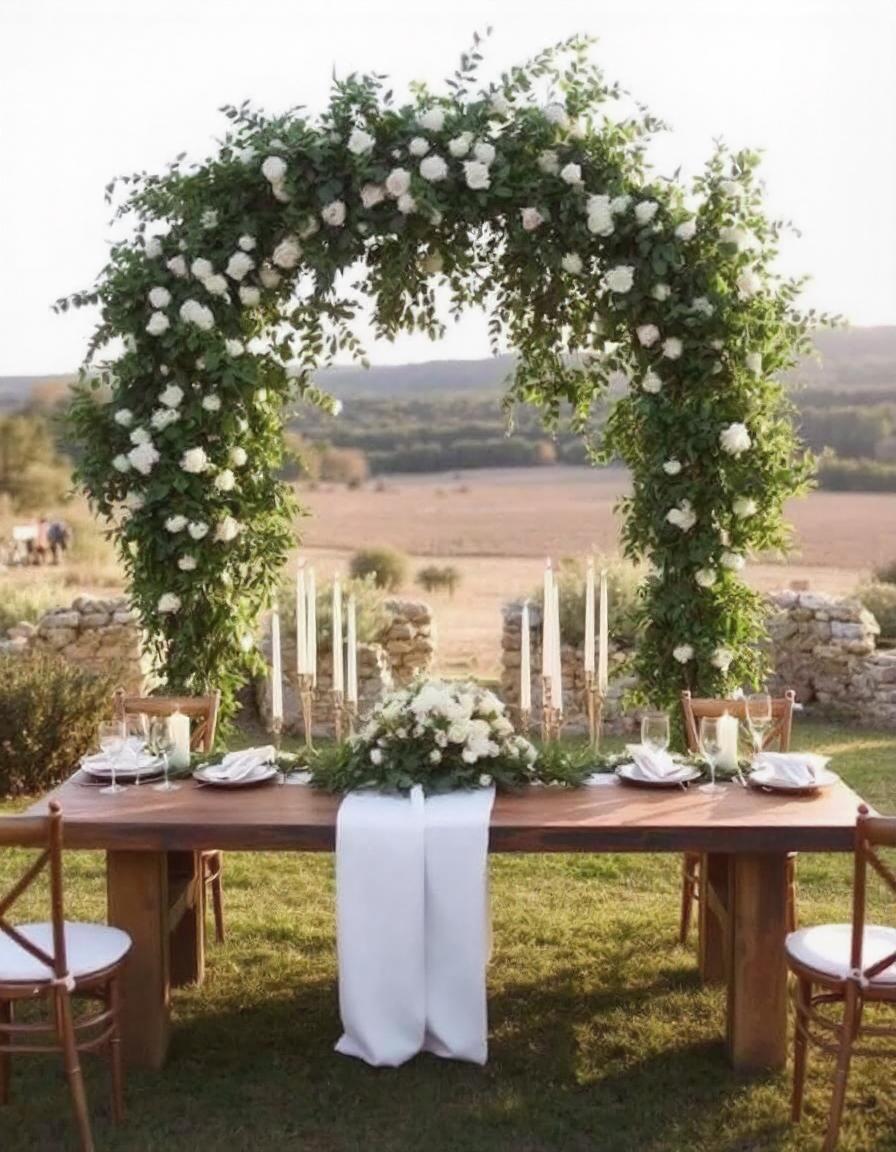 Mariage simple mobilier parfait pour une cérémonie champêtre